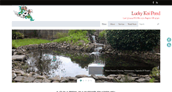 Desktop Screenshot of luckykoipond.com