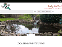 Tablet Screenshot of luckykoipond.com